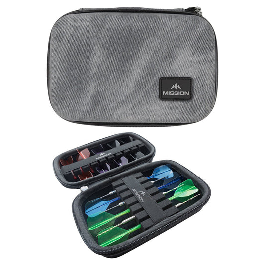 Mission Force 90 Dart Case EVA Moulded Wallet - Limited Edition - Large - Grey Denim