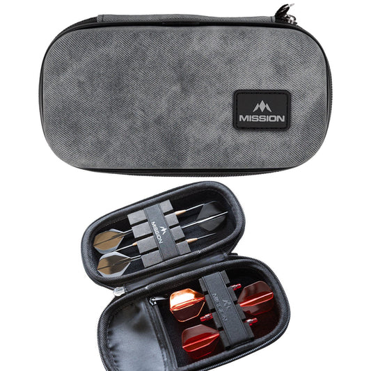 Mission Force 90 Dart Case EVA Moulded Wallet - Limited Edition - Slim - Grey Denim