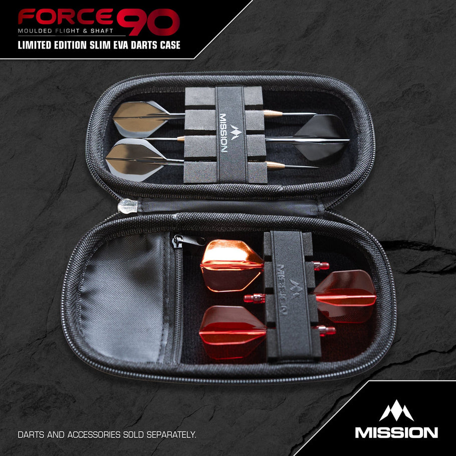 Mission Force 90 Dart Case EVA Moulded Wallet - Limited Edition - Slim - Grey Denim