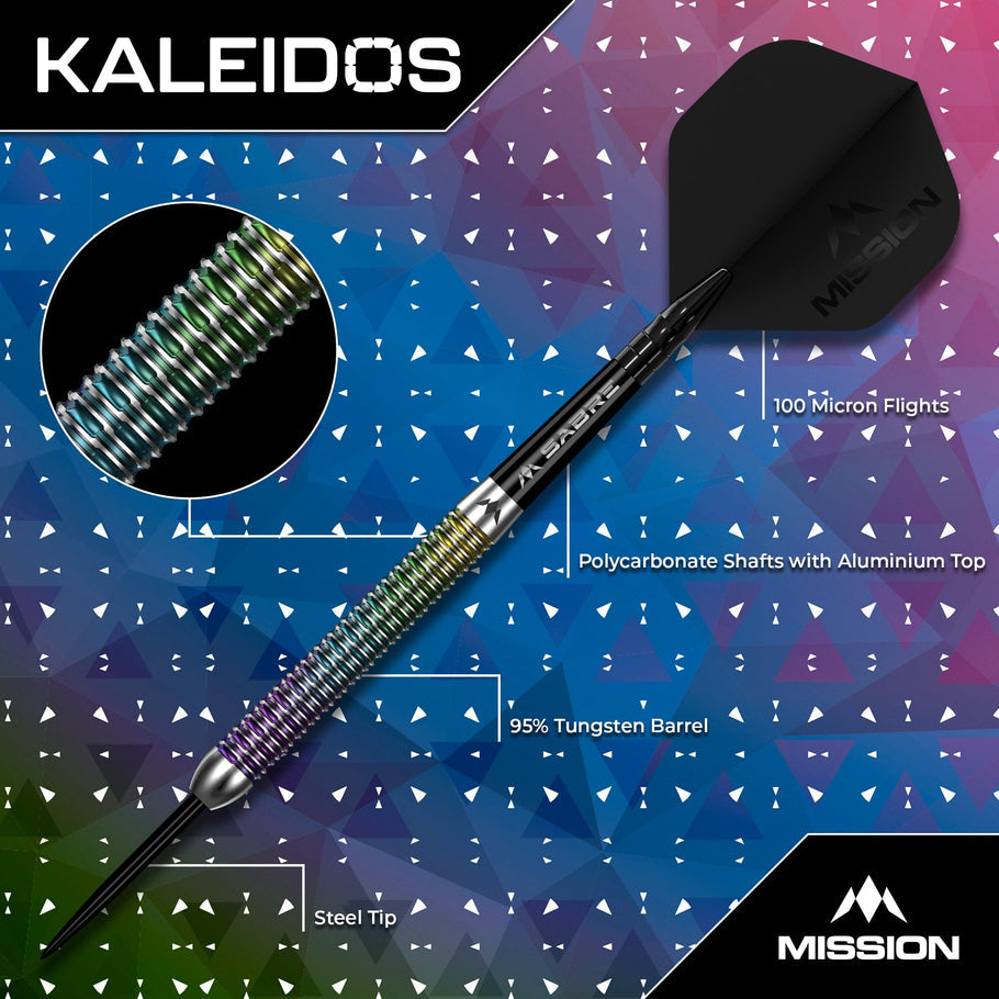 Mission Kaleidos Darts Steel Tip - 95% Tungsten