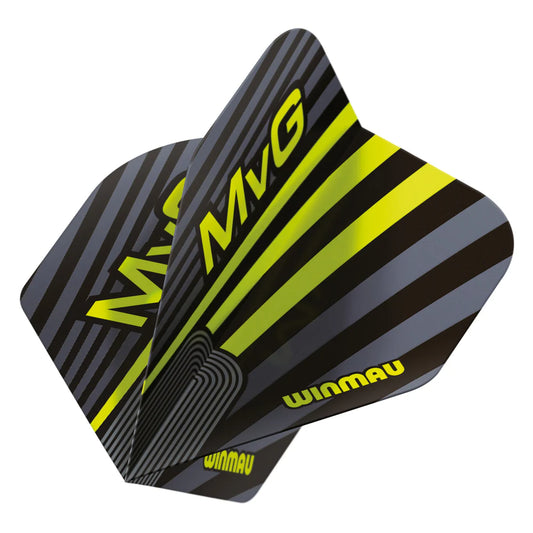 MVG Dart Flight Black, Grey and Green Prism