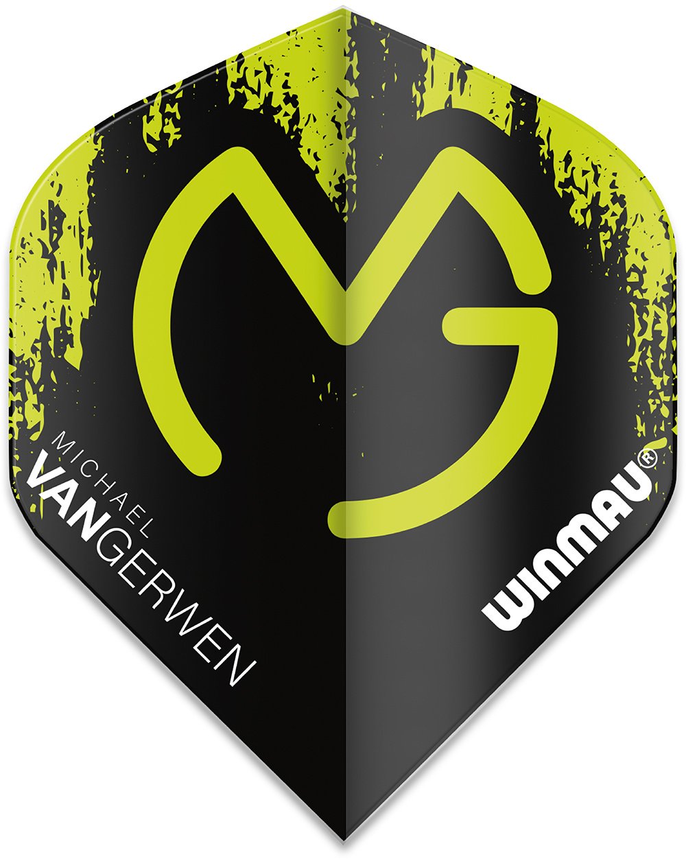 MVG Wnmau Mega Black and Green Dart Flights