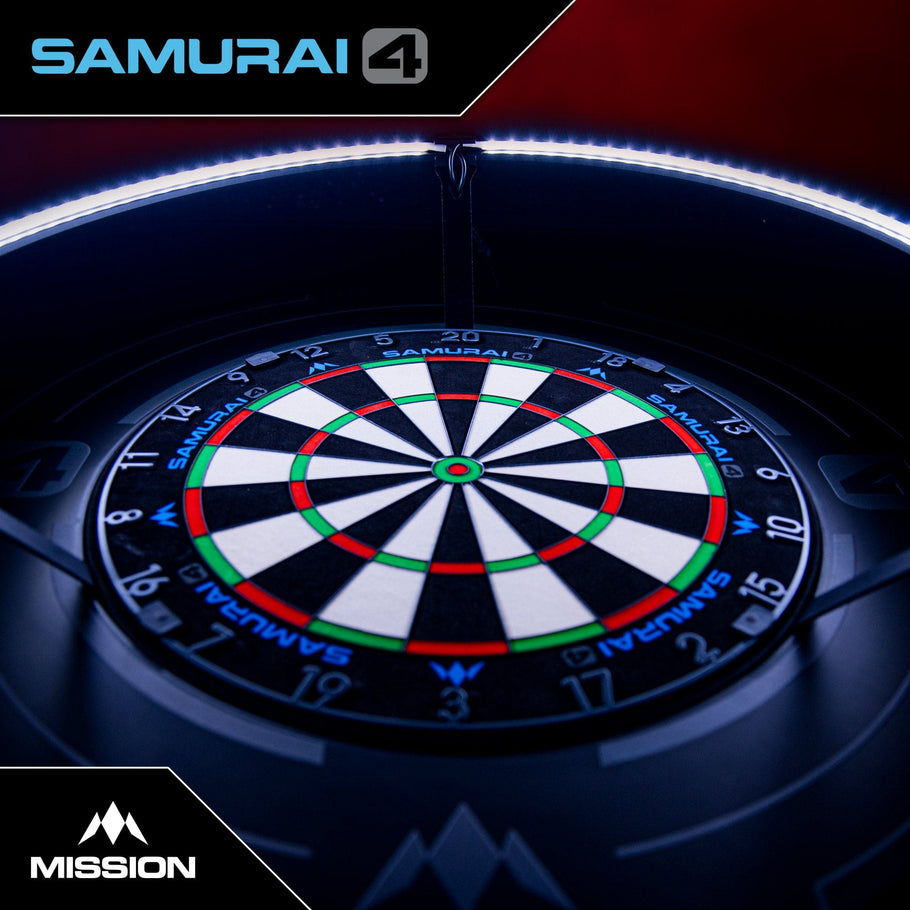 Mission Samurai 4 Dartboard Professional - Knife Wire - Graphite Grey
