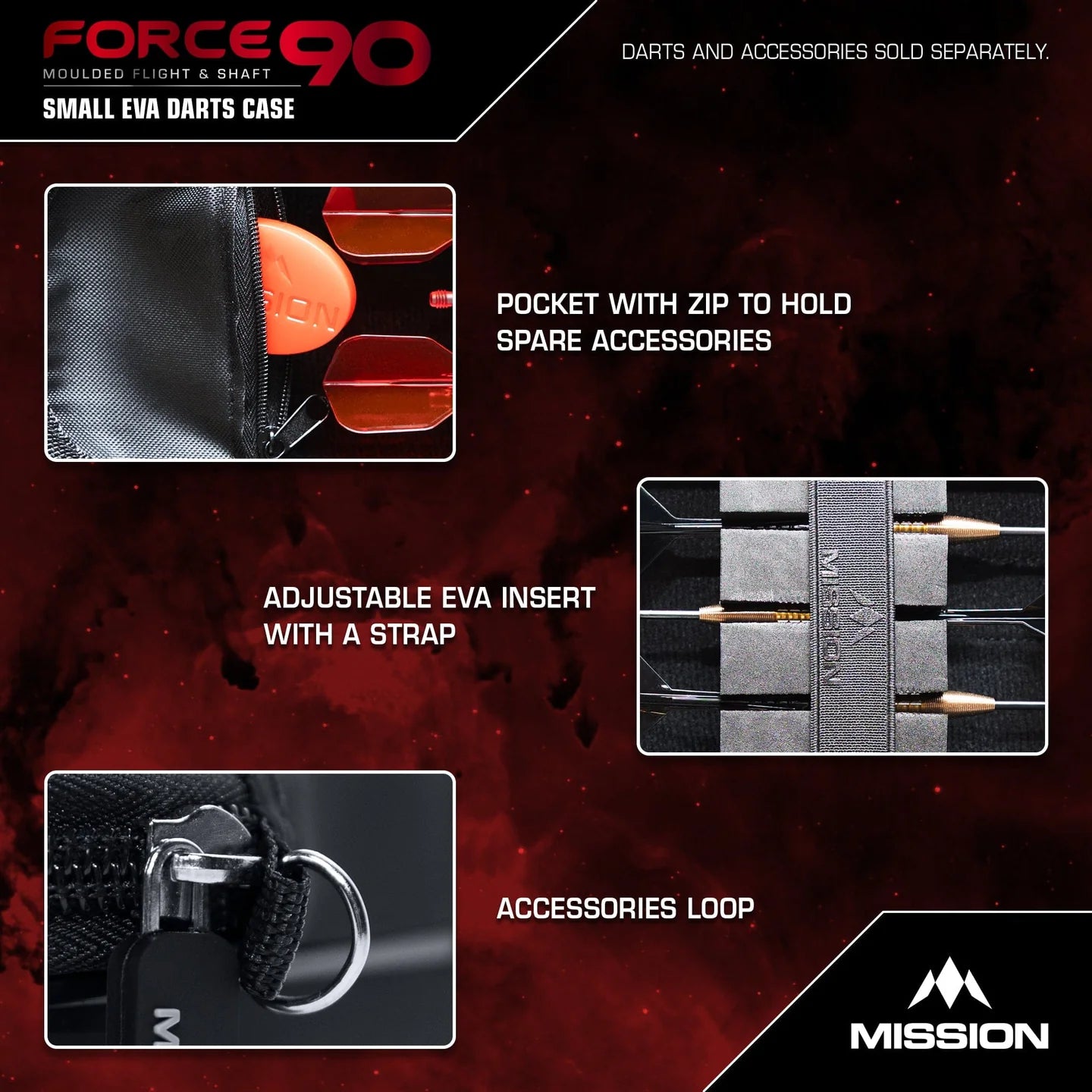 Force 90 Dart Case - EVA Moulded Wallet - Slim