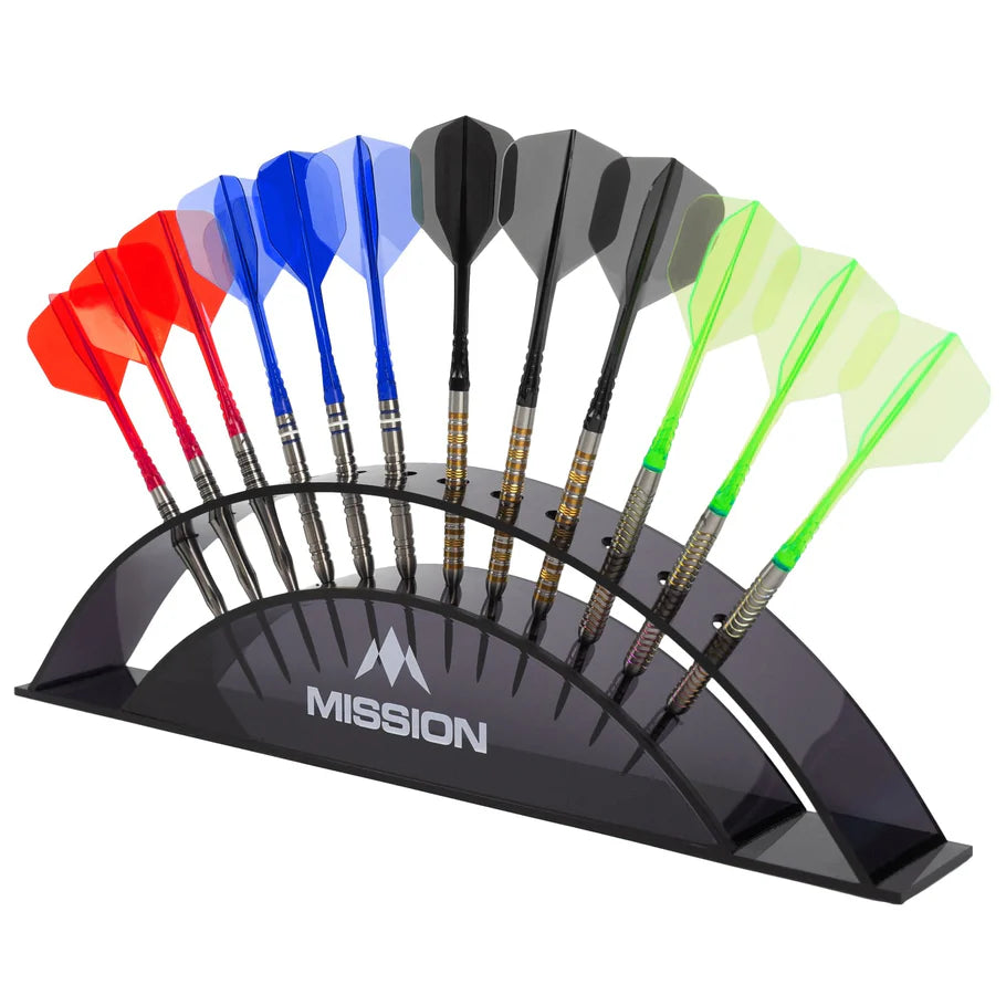 Mission Station 12 - holds 12 darts - Acrylic Darts Display