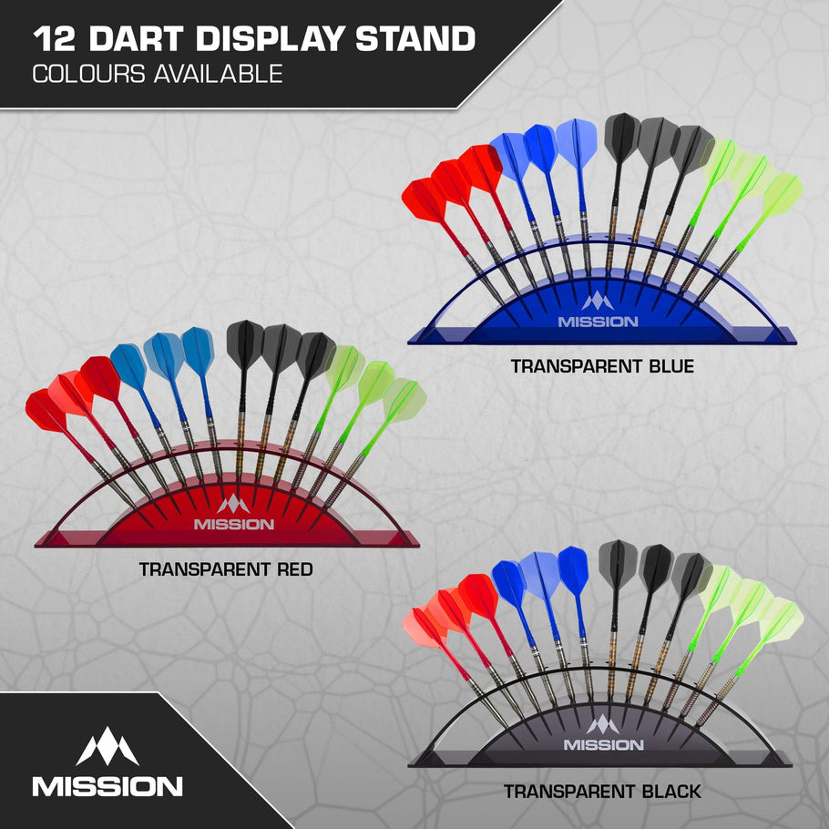 Mission Station 12 - holds 12 darts - Acrylic Darts Display