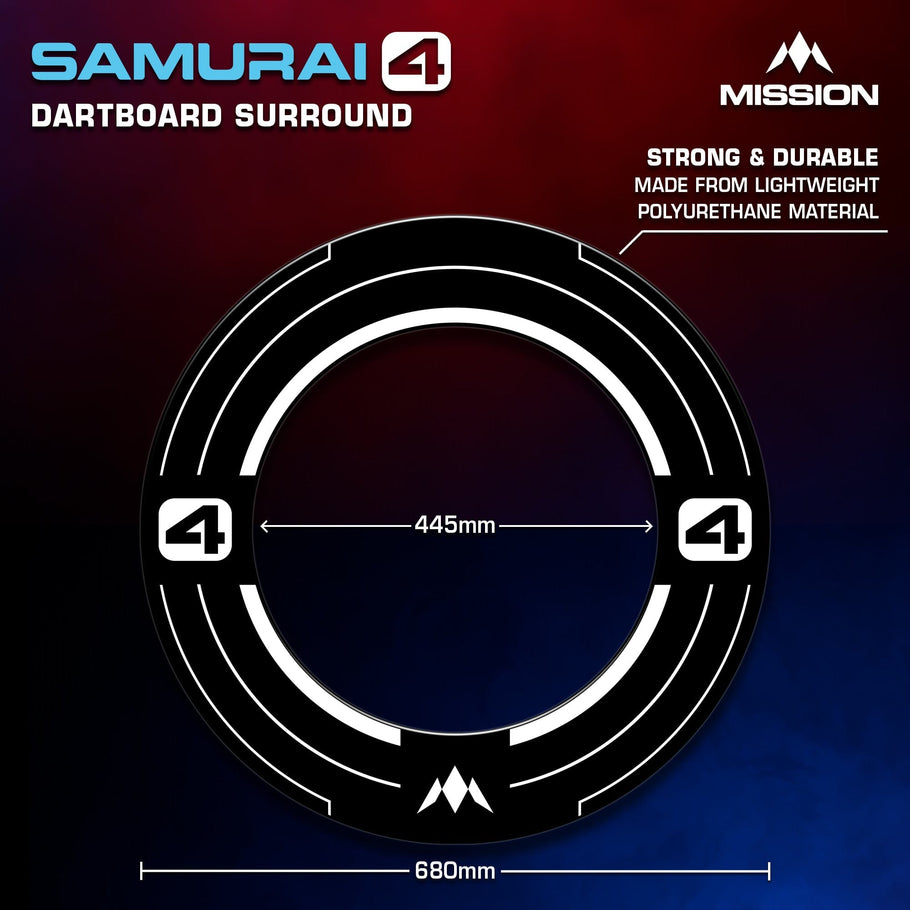 Mission Darts Samurai 4 Surround - White Edition