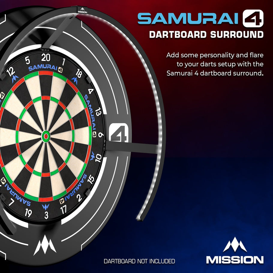 Mission Darts Samurai 4 Surround - White Edition