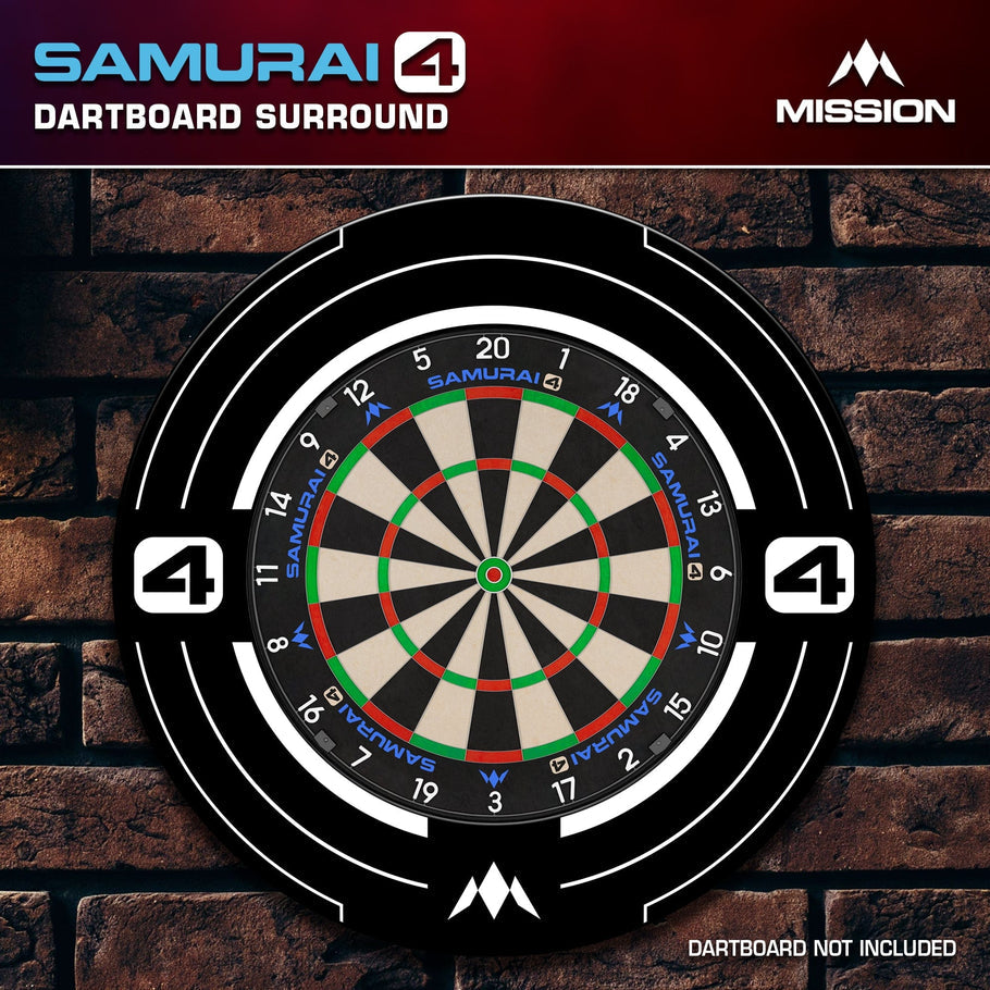 Mission Darts Samurai 4 Surround - White Edition
