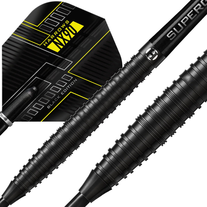 Harrows NX90 Black Edition 90% Tungsten Steel Tip Darts by Harrows