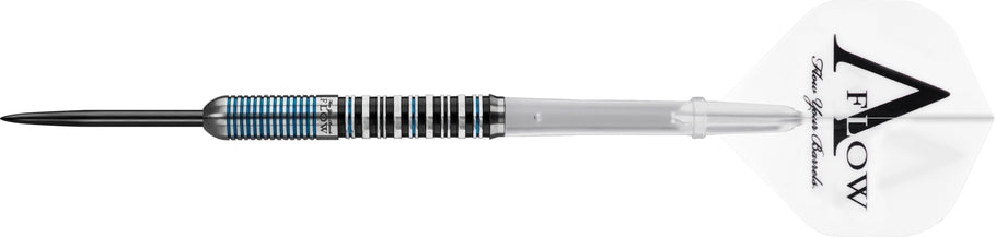 Dynasty Darts - Crystal Line - A Flow - Steel Tip - Decagon - Black & Blue - 21g