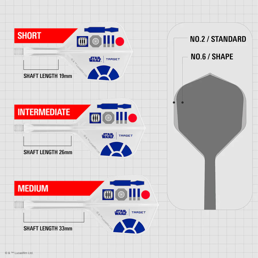 STAR WARS™ | TARGET R2-D2 K-Flex Integrated Flights and Shafts