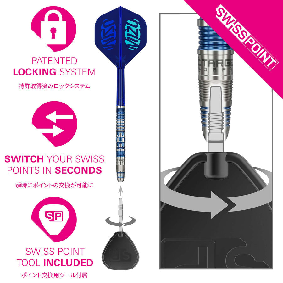 MIZU SERIES 01 90% SP STEEL TIP DARTS 2025