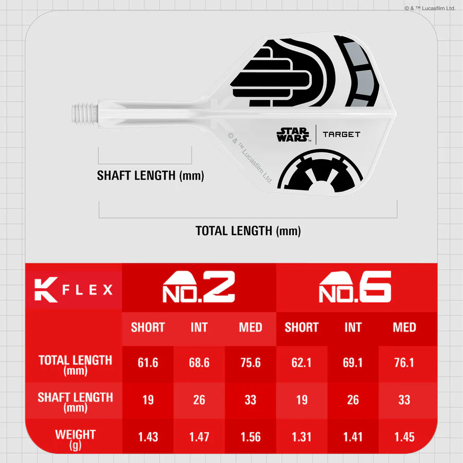 STAR WARS™ | TARGET Stormtrooper K-Flex Integrated Flights and Shafts