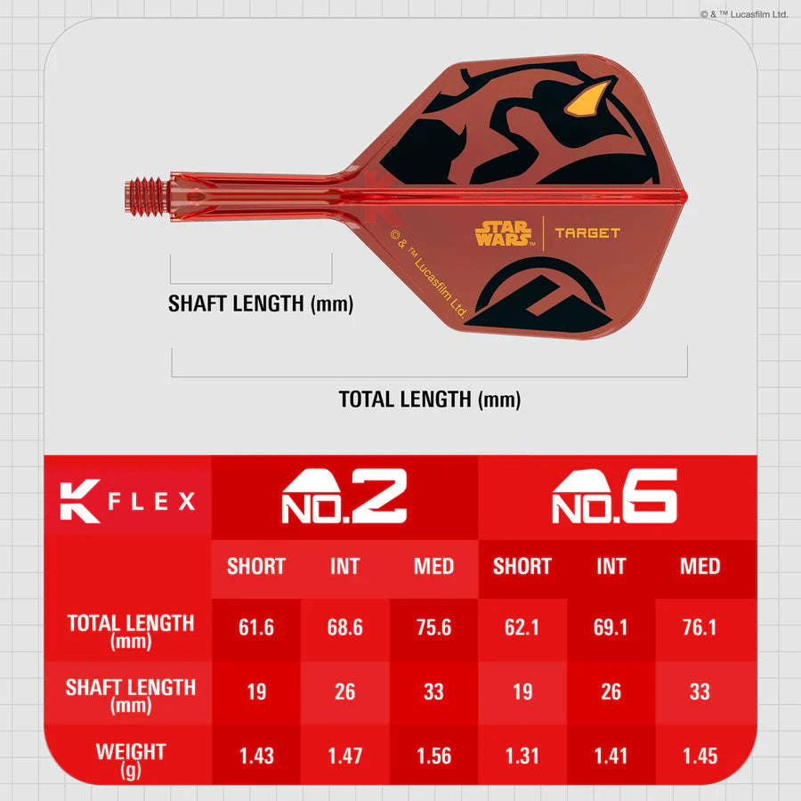 STAR WARS™ | TARGET Darth Maul K-Flex Integrated Flights and Shafts