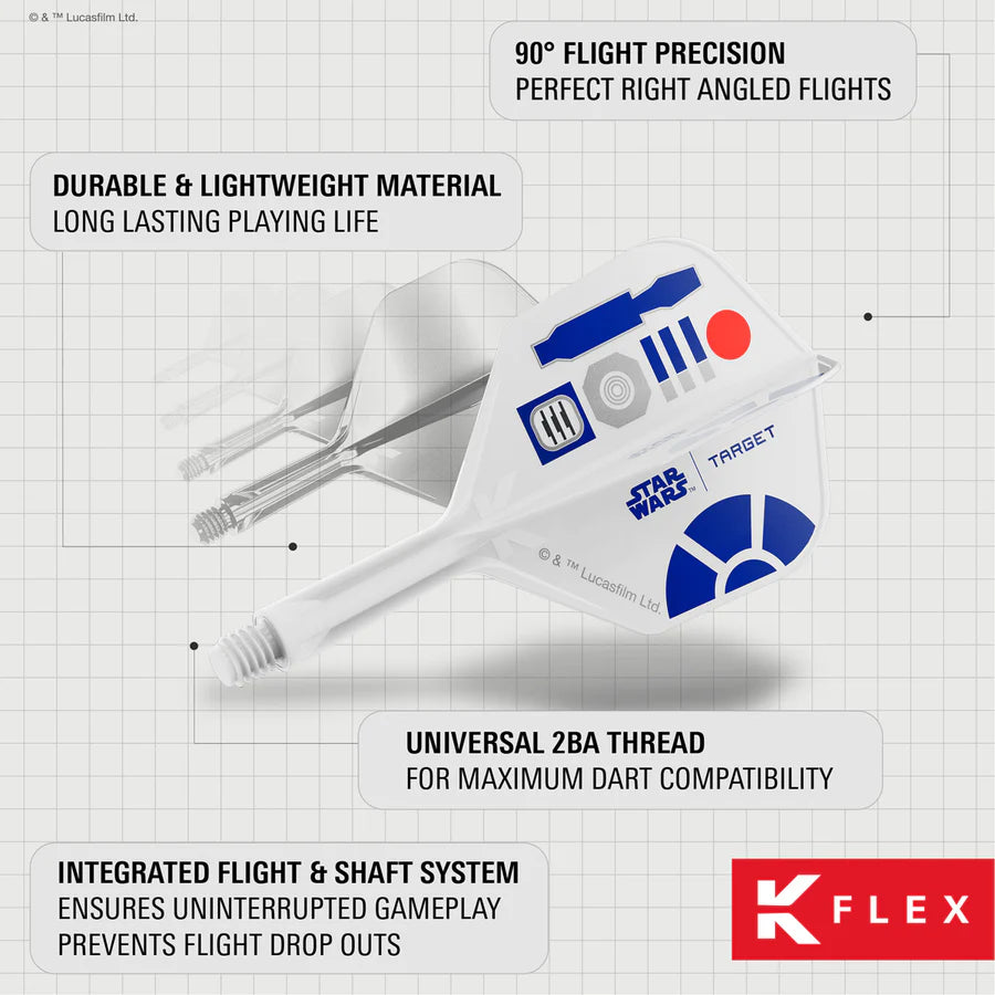 STAR WARS™ | TARGET R2-D2 K-Flex Integrated Flights and Shafts