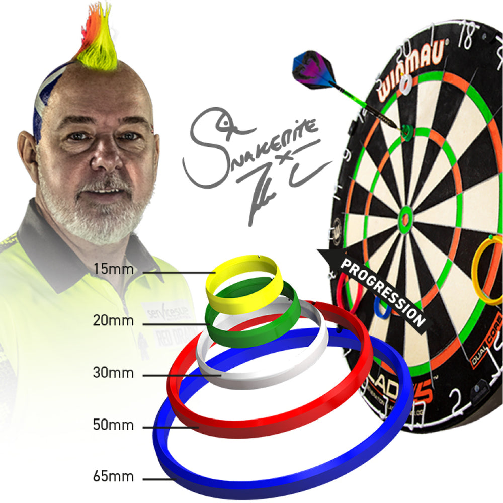 Red Dragon Peter Wright Snakebite Exclusive & Official Darts Practice Rings