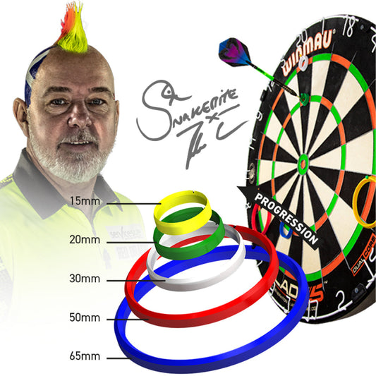 Red Dragon Peter Wright Snakebite Exclusive & Official Darts Practice Rings