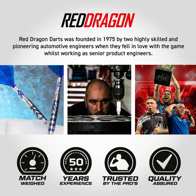 Red Dragon Gerwyn Price Blue Original Switch Point 90% Tungsten Steel Tip Darts