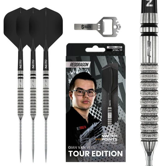 Red Dragon Gian Van Veen TE 90% Switch Point Darts
