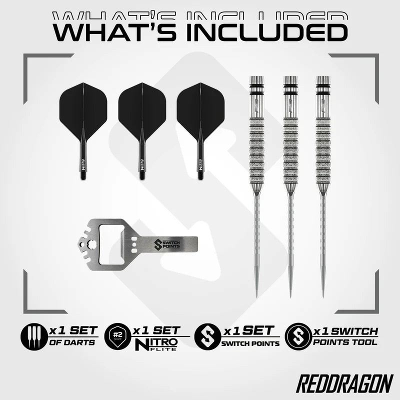 Red Dragon Gian Van Veen TE 90% Switch Point Darts