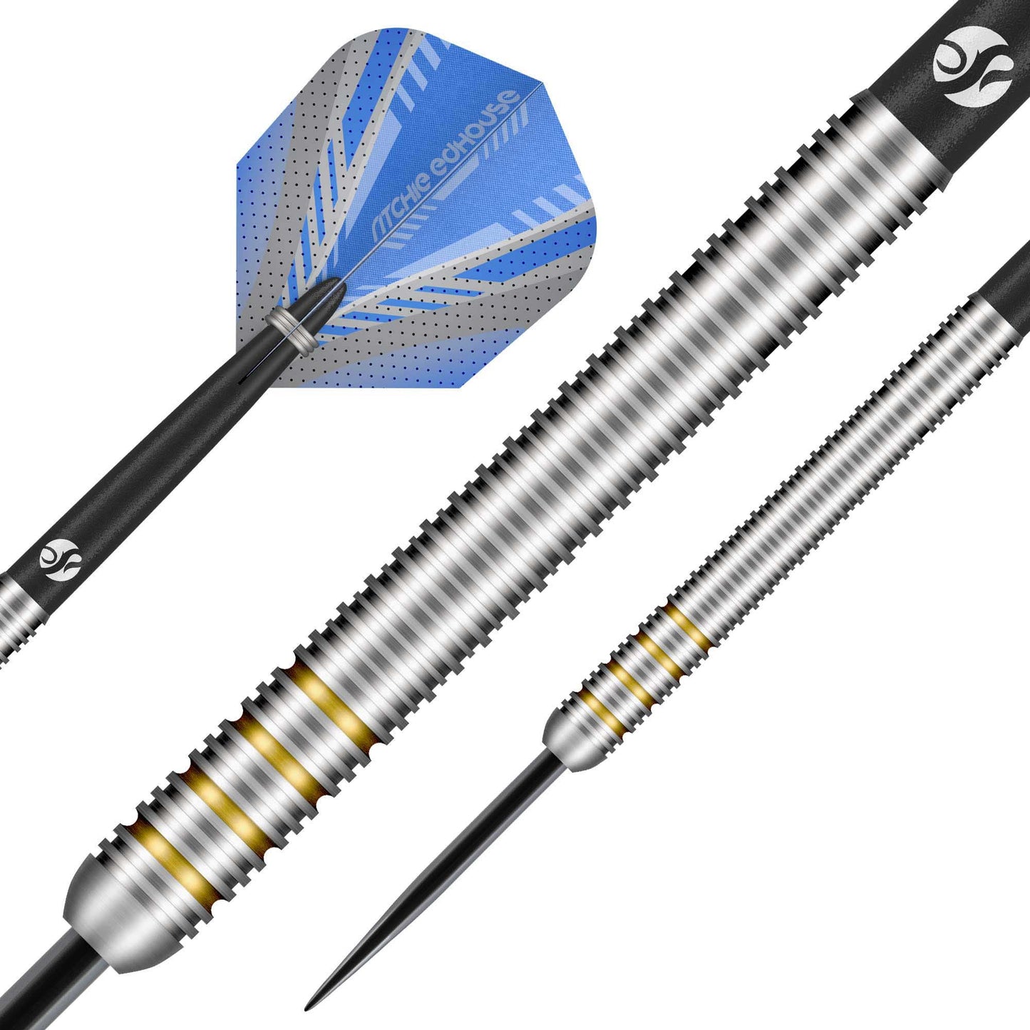 Shot Ritchie Edhouse Steel Tip Dart Set-90% Tungsten Barrels