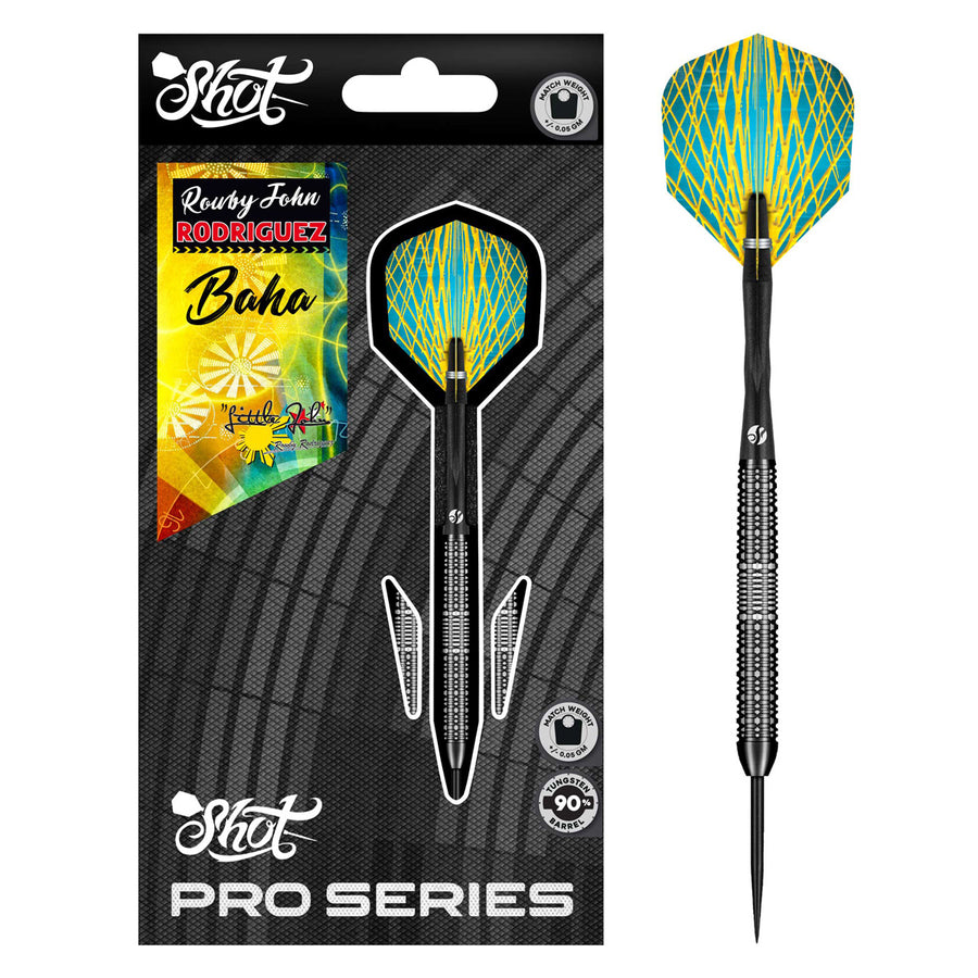 Shot Pro Series Rowby John Rodriguez Baha 90% Tungsten Steel Tip Darts