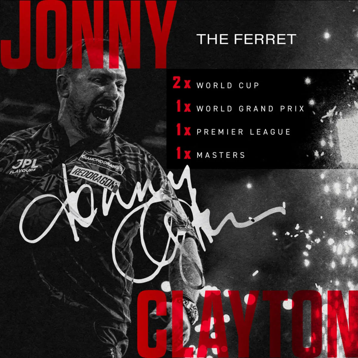 Red Dragon Jonny Clayton RD-ADV SP 90% Tungsten Steel Tip Darts