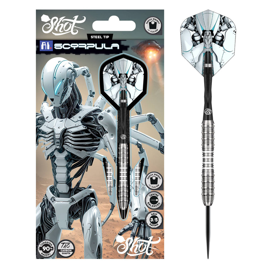 Shot AI Scorpula 90% Tungsten Steel Tip Darts