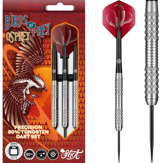 Shot Birds of Prey Osprey - 80% Tungsten, Steel Tip Darts
