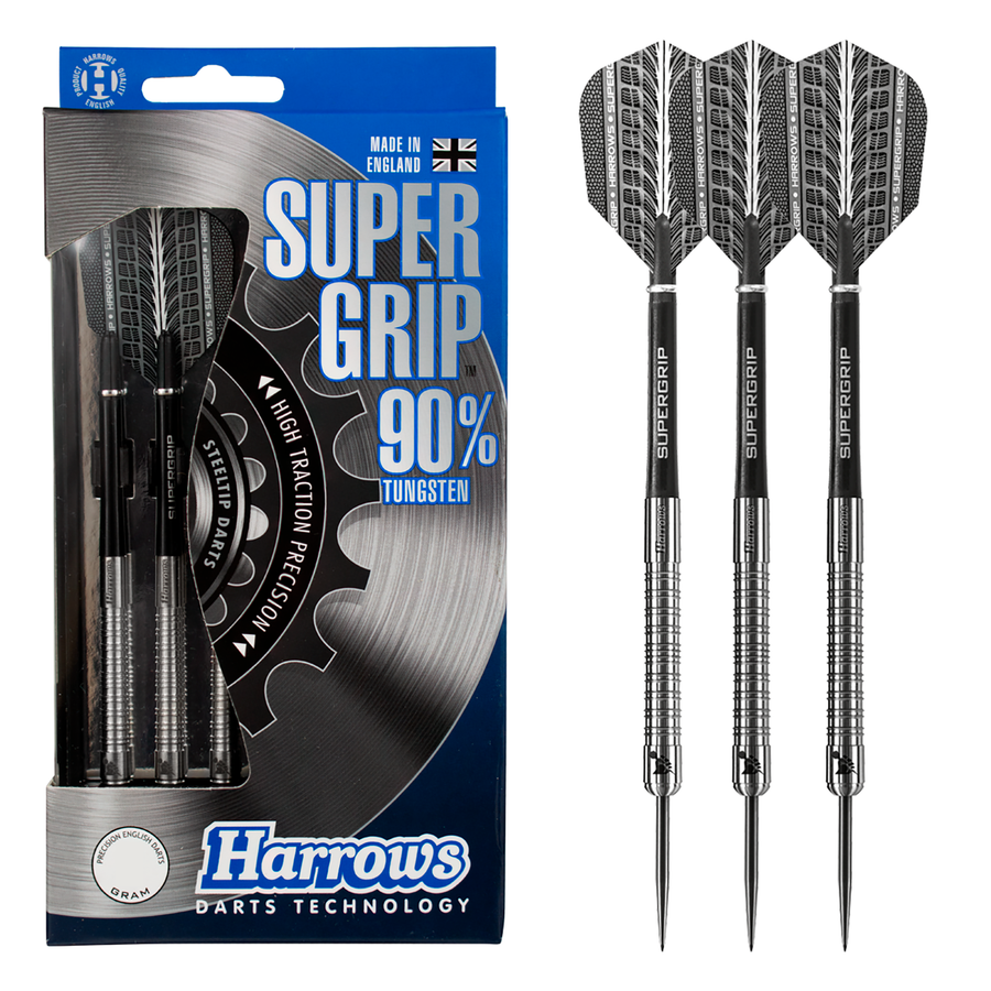 Harrows Supergrip 90% Steel Tip Darts