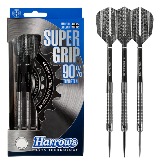 Harrows Supergrip 90% Steel Tip Darts