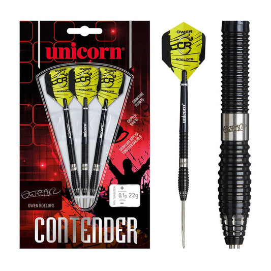 Unicorn Owen Roelofs Contender 90% Tungsten Steel Tip Darts