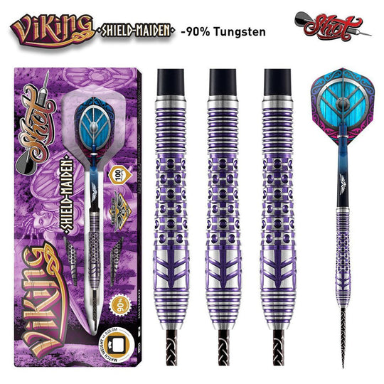 Shot Viking Shield Maiden 90% Steel Tip Darts