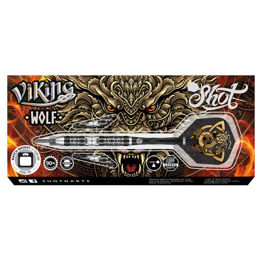 Shot Viking Wolf 90% Steel Tip Darts
