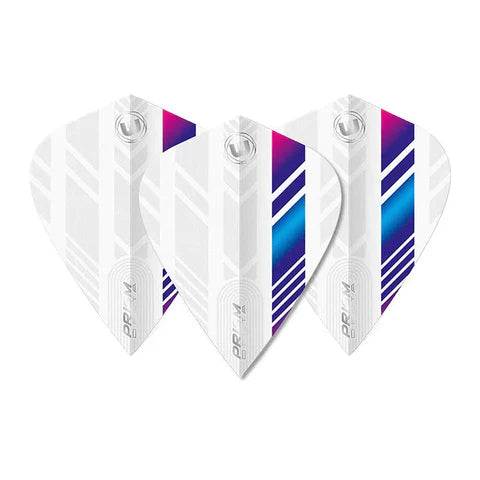 Winmau Prism Kite White and Rainbow
