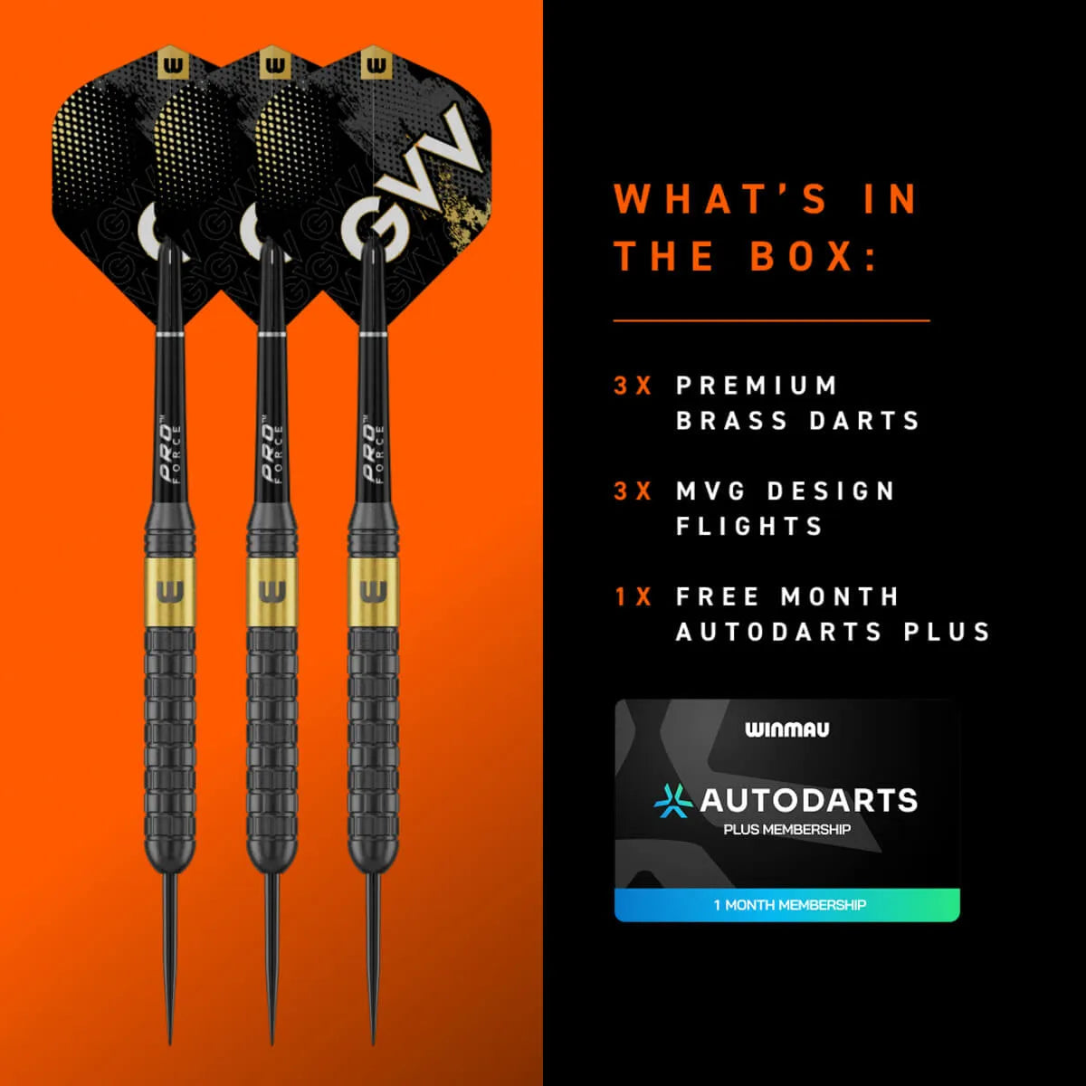 Winmau Gian van Veen Core Brass Steel Tip Darts