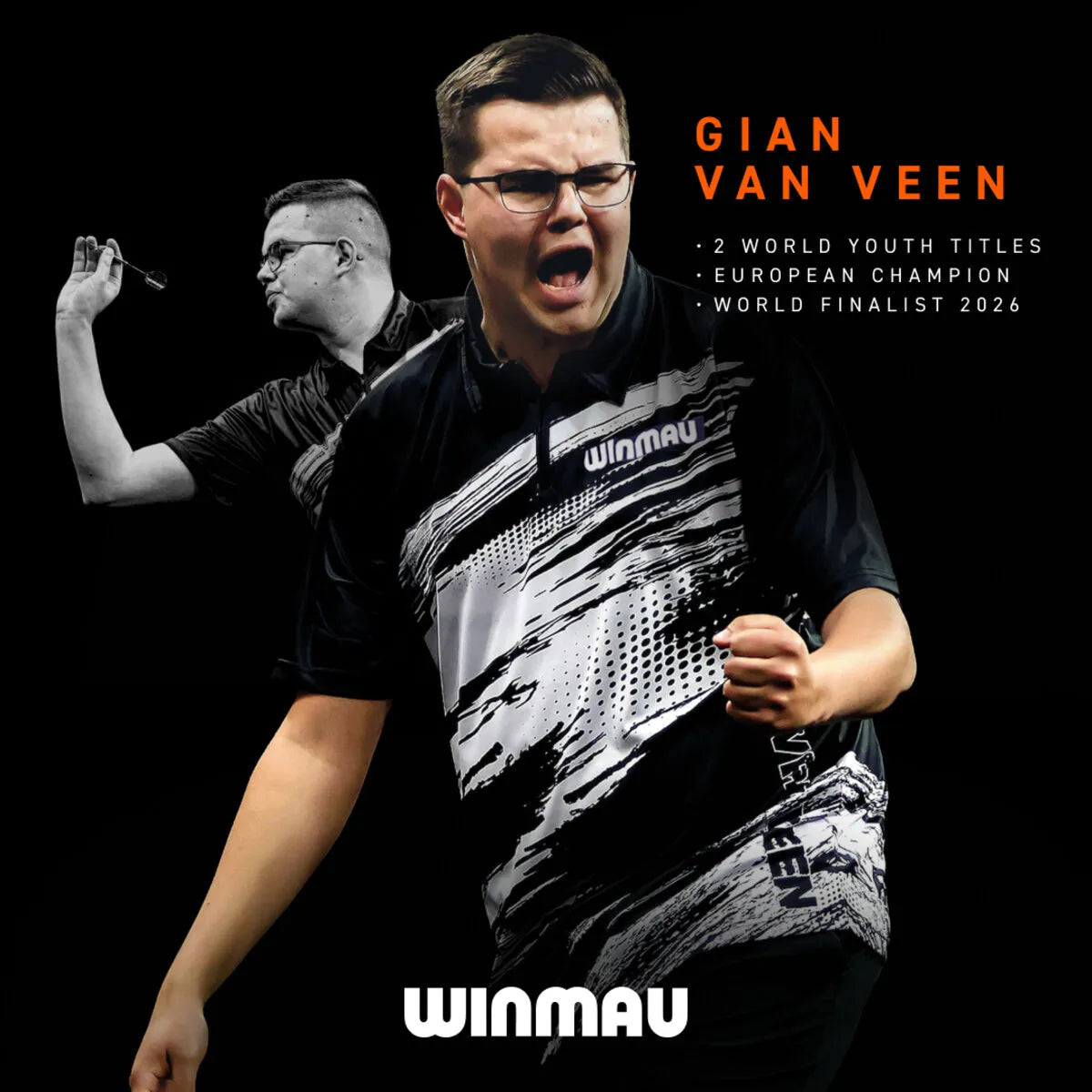 Winmau Gian van Veen TS-PRO SP 90% Tungsten Steel Tip Darts