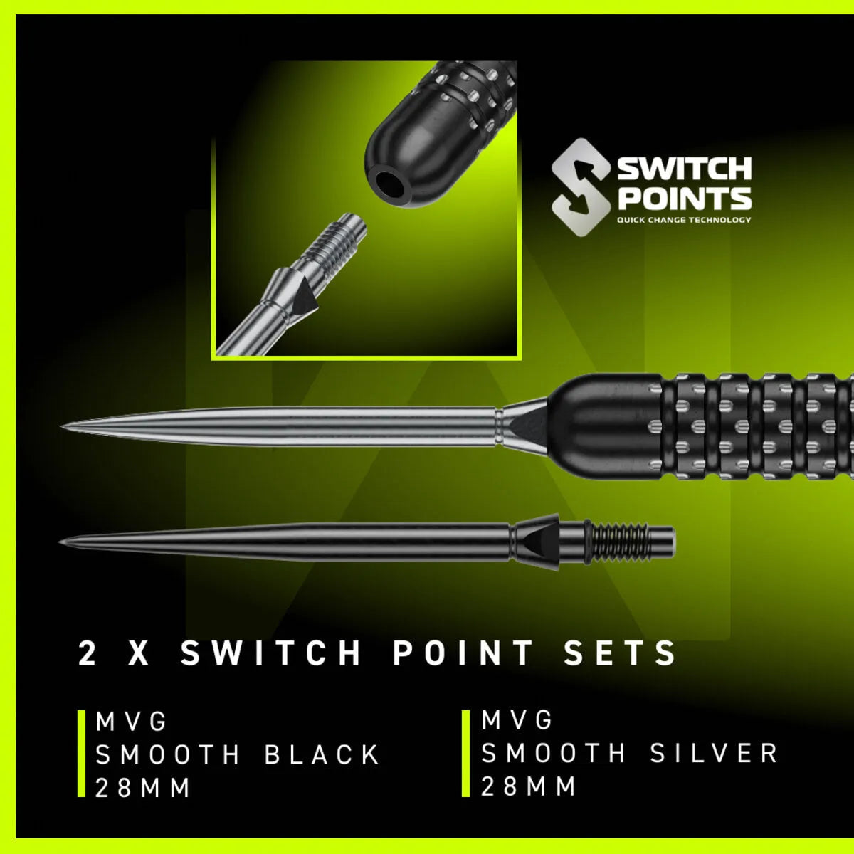 Winmau MvG W-Max SP 90% Tungsten Steel Tip Darts