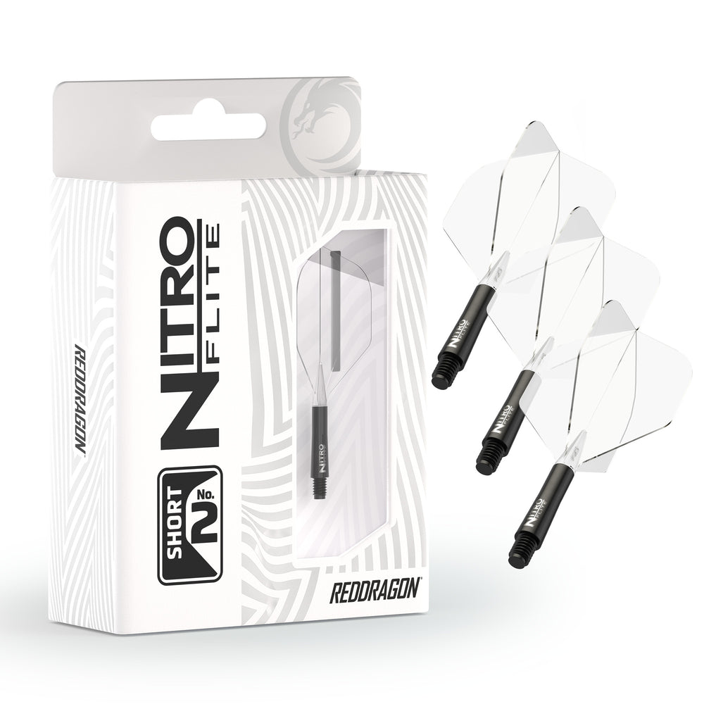 Nitro Flite - Integrated Flight and Shaft Black & Clear