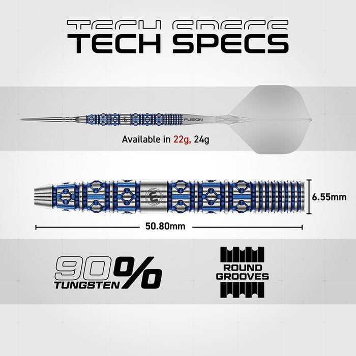 Winmau Lunaris Tapered Switch Point 90% - Steel Tip Darts