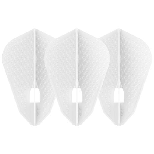 L-Style Champagne L9D Dimple Fantail White - Dart Flights