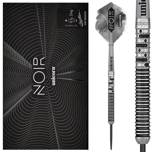 Unicorn Gary Anderson Noir Phase 5 90% - Steel Tip Darts