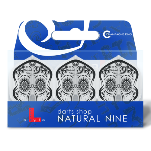 L-Style Champagne L1 Standard N9 Calavera Clear White Darts Flights