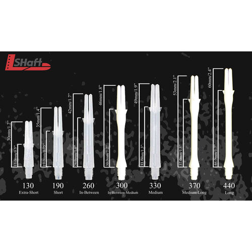 L-Style L-Shaft Silent Spinning Carbon Clear Dart Shafts