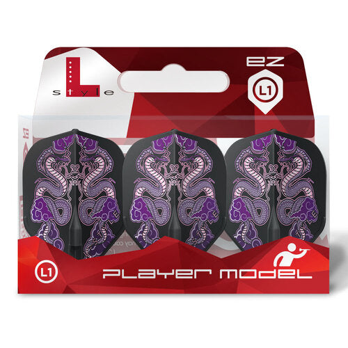 L-Style L1 EZ Jelle Klaasen V7 Black Dart Flights
