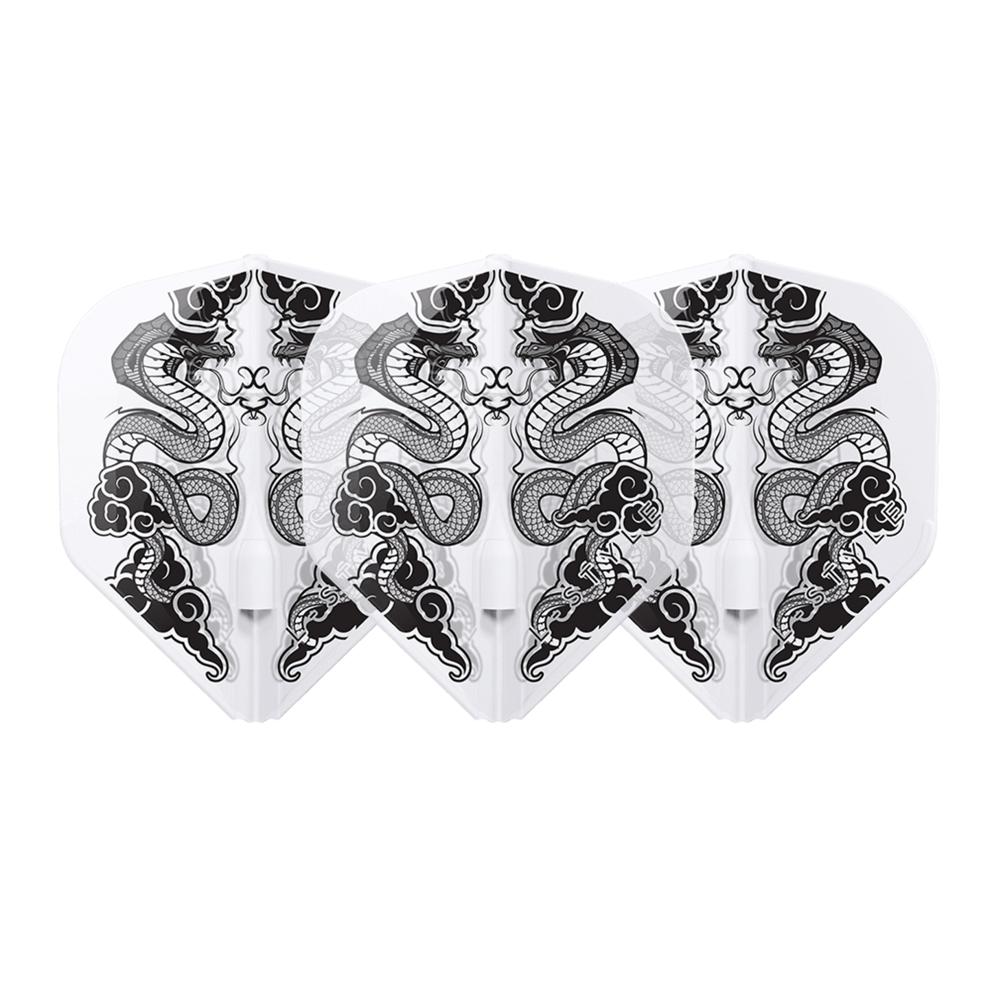 L-Style L1 EZ Jelle Klaasen V7 Clear White Dart Flights