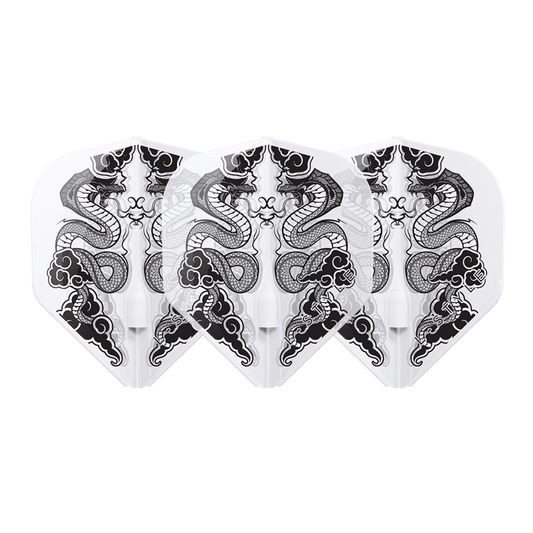 L-Style L1 EZ Jelle Klaasen V7 Clear White Dart Flights