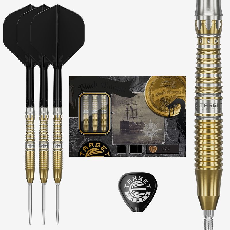 BLACK MARQUE ENZO 22G / 24G SP STEEL TIP DARTS 2026