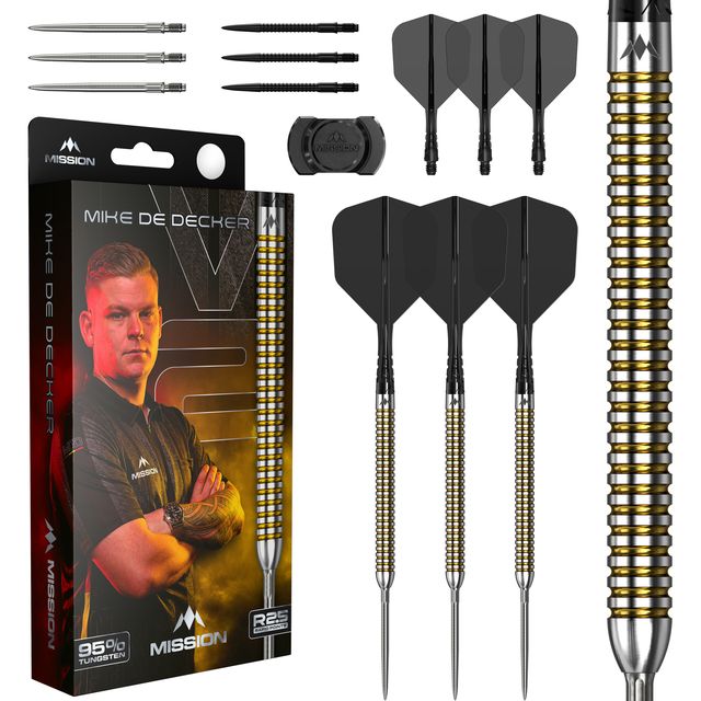 Mission Mike De Decker R2.5 Darts - Steel Tip - 90% Tungsten - V2